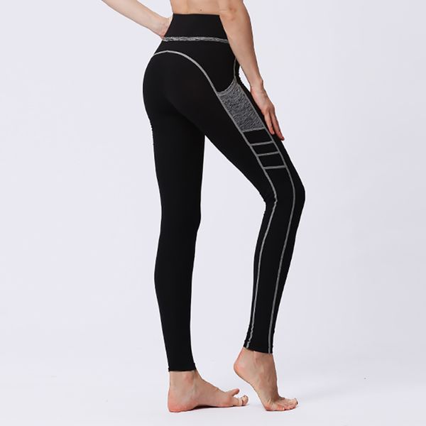 

slim tight sportswear women workout out leggings fitness sports gym running yoga athletic pants elasticized waistband, White;red