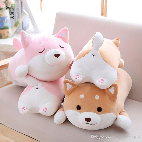 

cute stuffed animals plush toys cute puppy pillow anime doll q version down cotton hat dog cartoon cushion birthday festival gift toy