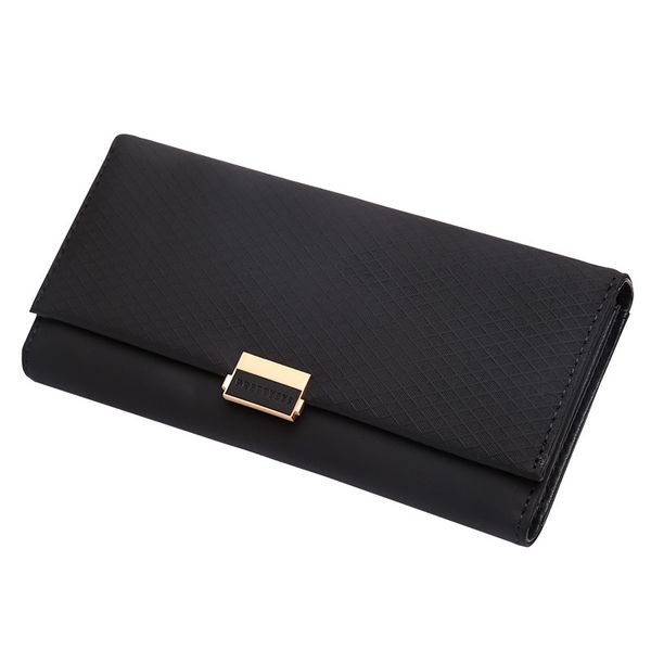 

fashion women wallet luxury pu leather wallet female cute plaid women purse card holder change coin ladies purse carteira, Red;black