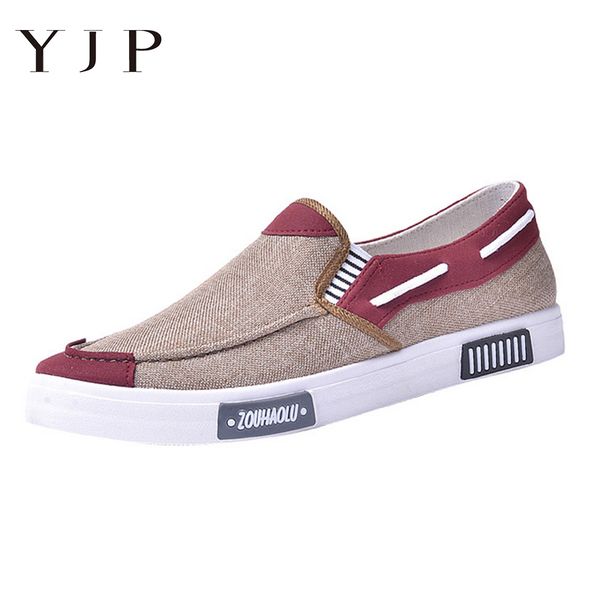 

yjp 2019 summer canvas sneakers men shoes loafers lightweight comfortable light male shoes casual driving masculino adulto para, Black