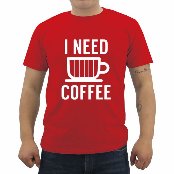

men's t-shirts summer i need coffee t-shirt casual short sleeve hip hop tee shirt funny printed cotton t shirts streetwear, White;black