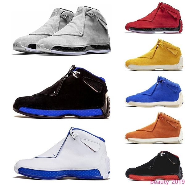 

mens basketball shoes 18 18s toro sport royal-white cool grey white red sneakers athletic trainers size 7-13