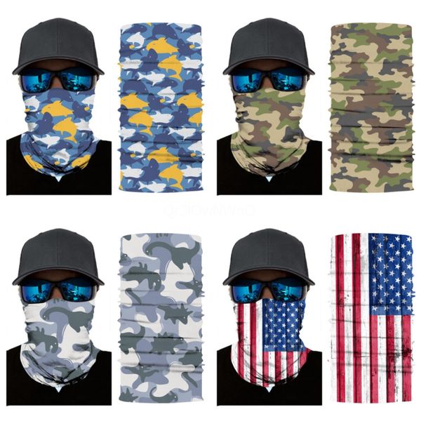 

y9gvt 3d printing magic skull scarf multi-function half face mask skull scarf er sports anti-uv cycling bandana outdoor neck headwea#656, Blue;black