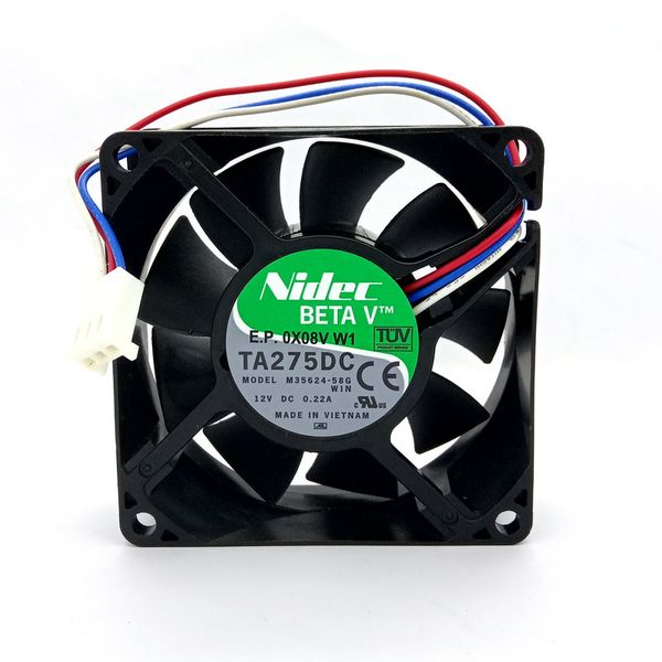 

новые оригинальные nidec ta275dc m35624-58g win 70x70x25mm dc12v 0.22a 3liens comouter вентилятор охлаждения