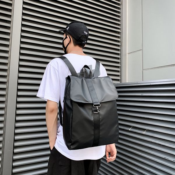 

2019 new fashion brand solid color ck backpack for men large capacity simple outdoor sports women backpack bag customization