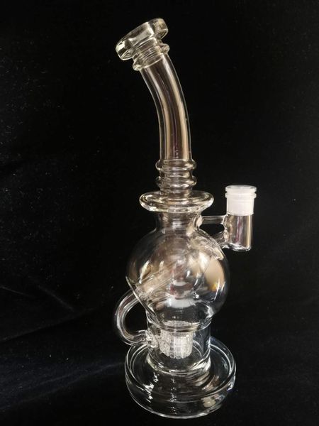 Trumps Ball Rig Glass Bong Fab FAB Eggo Ball Perc Fumo Water Pipes Vortex Recycler Pigna di fumatori Tubo di fumatore