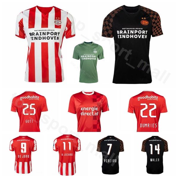 

19-20 Men PSV Eindhoven Soccer Jersey FC 22 DUMFRIES 4 VIERGEVER 25 GUTIERREZ 1 ZOET 23 Ramselaar Football Shirt Kits Uniform Custom Name