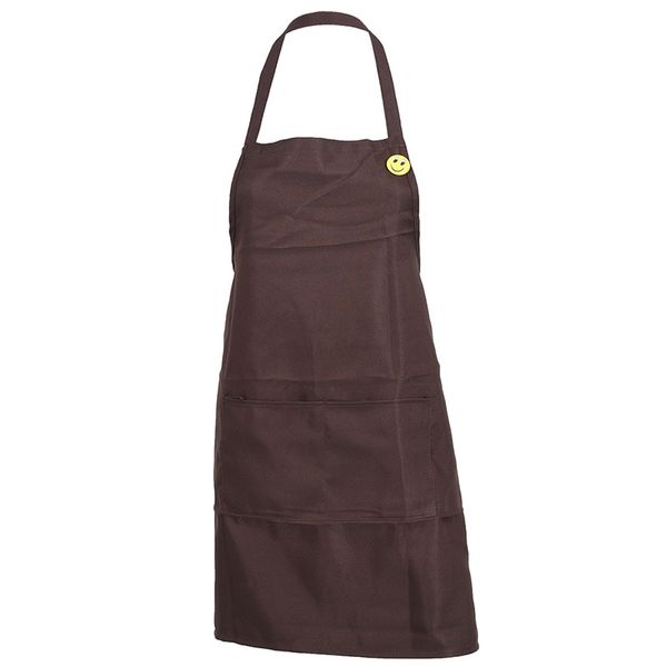 

plain apron with front pocket kitchen cooking craft baking coffee