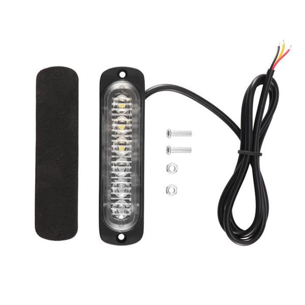 

6 led car lights signal lamp bulbs amber car truck emergency beacon warning hazard flash strobe auto automobiles led light
