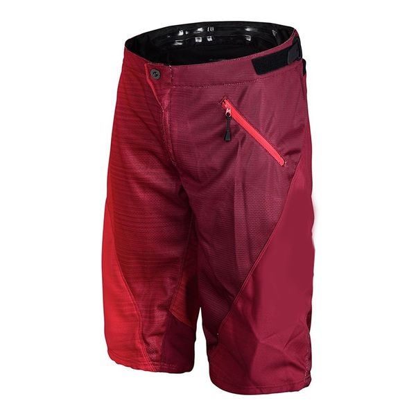 

motorcycle downhill bike riding men's breathable summer shorts red short pants