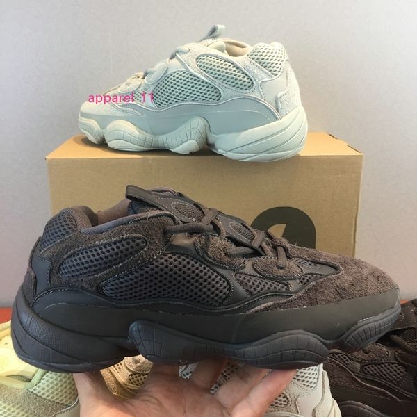 

2019 kanye west 500 running shoes with black db2908 super moon yellow db2966 salt 500 mens sports designer sneaker 5-11.5