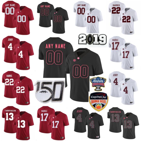 

custom alabama crimson tide college football jerseys kids youth nick saba jersey forrest gump julio jones josh jacobs joe namath stitched, Black