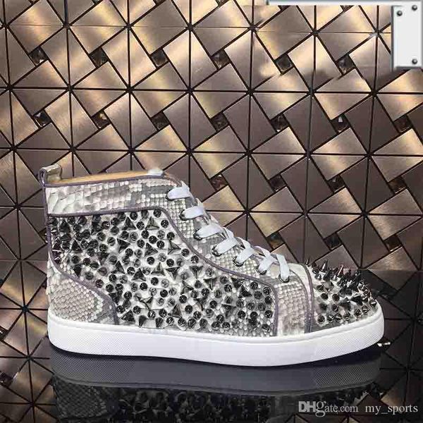 

elegant red bottom sneakers shoes for men,women high casual shoes,fashion pik pik rivets men's flat walking shoes factory wholesale, Black