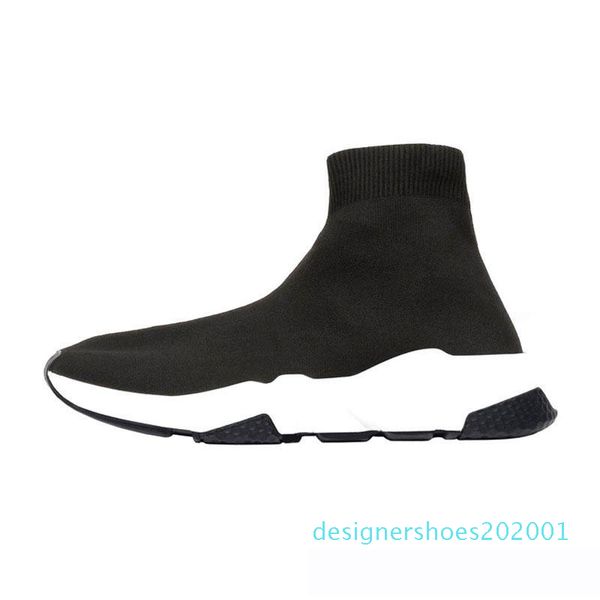 

2019 luxury designer socks men women sneakers fashion black white red glitter brand pink flat mens trainers runner casual shoe 36-45 d01