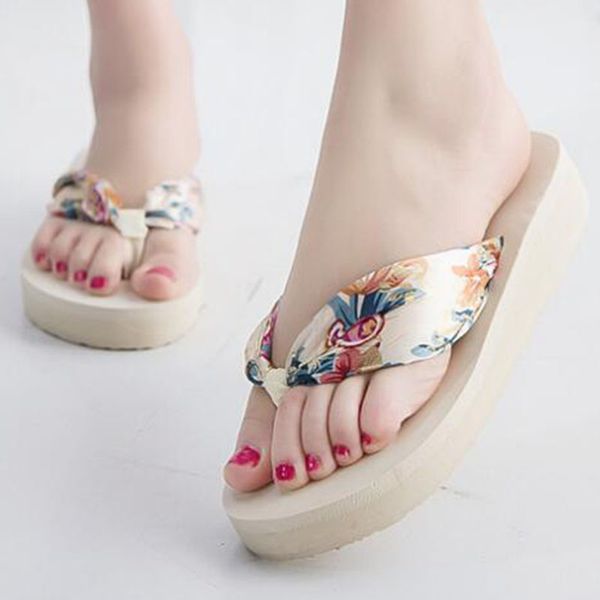 

summer slippers women heel word slippers flip flops beach shoes drag thick bottom cool korean version non-slip shoes zsq13, Black
