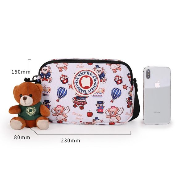 

мода женщины crossbody сумка девушки старинные печати медведь сумка женский милый посланник подросток повседневная покупки кошелек