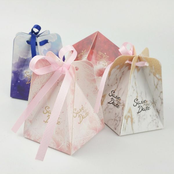 

european style new style candy box mori series wedding candy box wedding creative five-pointed packaging carton currently