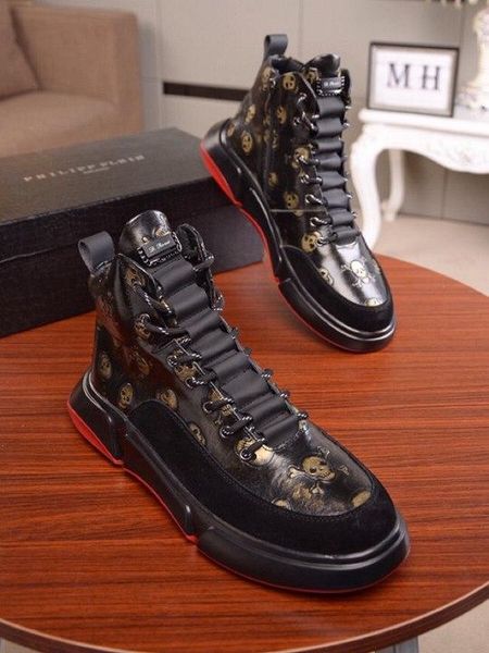 

2019 designer mens luxury shoes trainers sneakers philipp plein pp 2020 men's casual shoes 38-45 1664, Blue