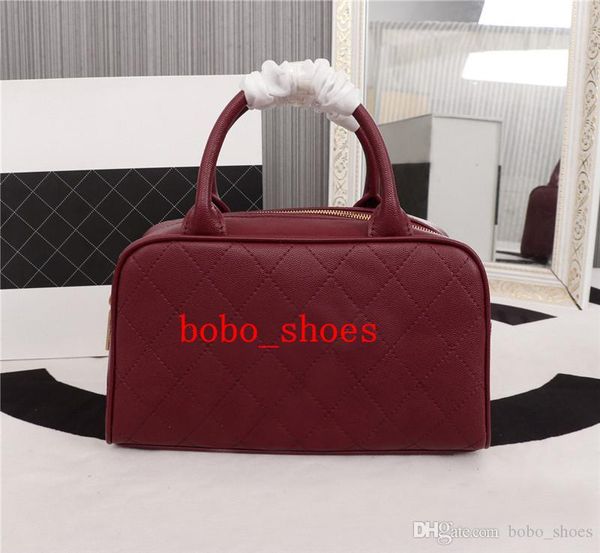 

designer luxury handbags women luxury bowling handbags original leather woman designer bags size 27cm 5 colors