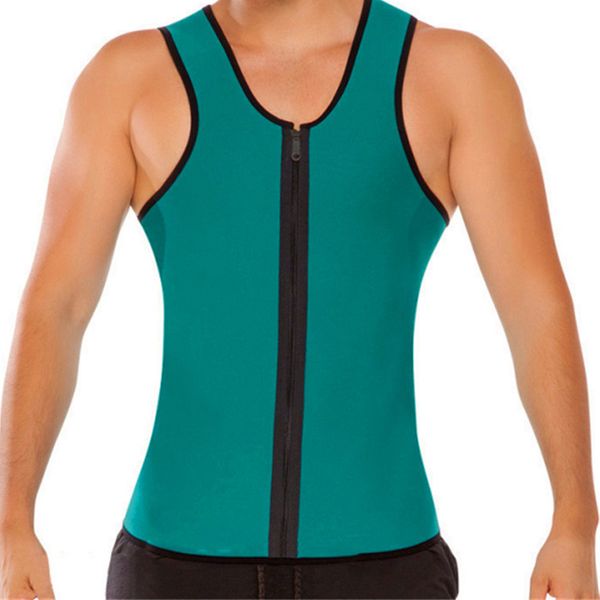

men sports vest zipper body shaper slimming fitness waistcoat male workout 19ing, White;black