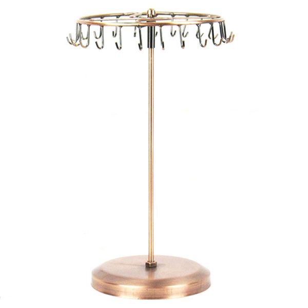 

dangly earrings home bracelet ring jewelry display rack rotating stand shopping mall high capacity desknecklaces detachable, Pink;blue