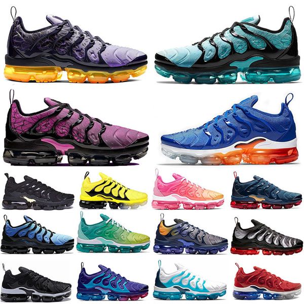 

wholesale new active fuchsia megatron tn plus running shoes og bumblebee spirit teal grape geometric lemon lime blue fury men women sneakers