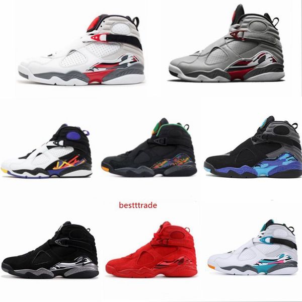 

2019 reflective bugs bunny 8 8s men basketball shoes valentines day aqua south beach chrome 3peat playoff mens trainer sports sneaker 7-13