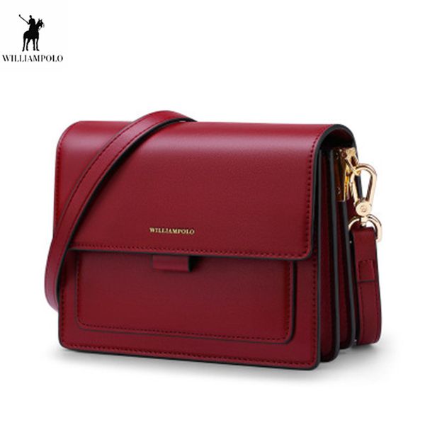 

williampolo women bag 2020 new cowhide retro small square bag fashion wild tofu shoulder female messenger sac femme