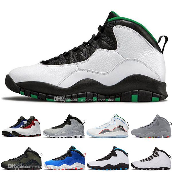 

new arrival 10 10s wings men basketball shoes chicago cool grey cement steel grey westbrook fusion red mens trainers sports sneakers