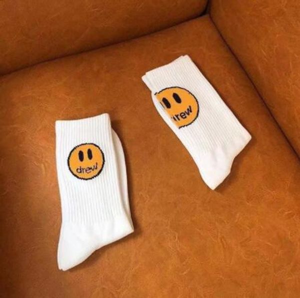 

fashion brand smile sock for men women skateboards striped middle long hip hop harajuku fashion socks, Black