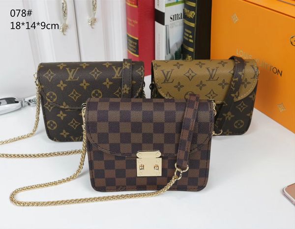 

2020 high-quality classic designer women's handbag flower ladies composite portable pu leather clutch women wallet purse10015