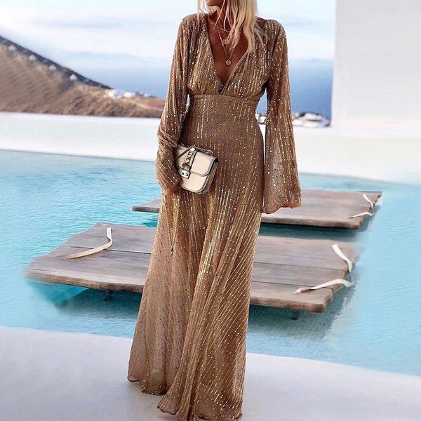 

sequin maxi dress backless long party dress see through beach birthday dos de fiesta summer beach, Black;gray