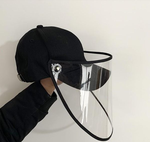 

защитный колпачок маска защита глаз бейсболка унисекс съемный масло-брызгозащищенный анти-слюна крышка лица черный колпачок mask1