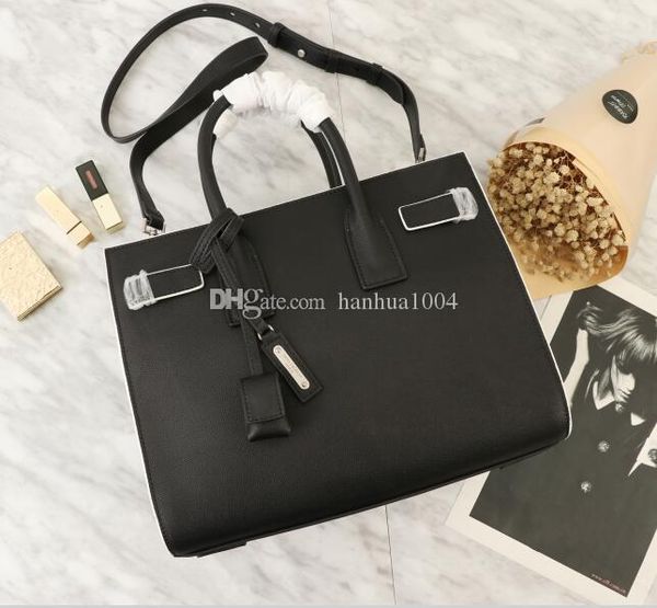 

2018 wholesale brand name genuine leather fashion women handbag totes sac de jour gray grained leather shoulder bag