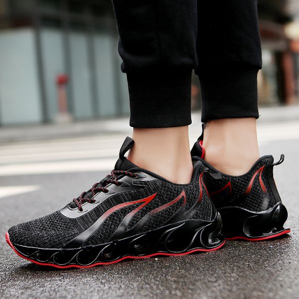 

new shoes men running shoes outdoor sports plus size sneakers lace up flat casual style dd166