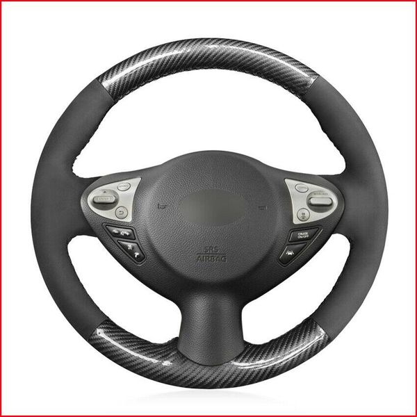 

custom made diy anti slip carbon fiber steering wheel cover for infiniti fx35 fx37 fx50 qx70 nissan juke