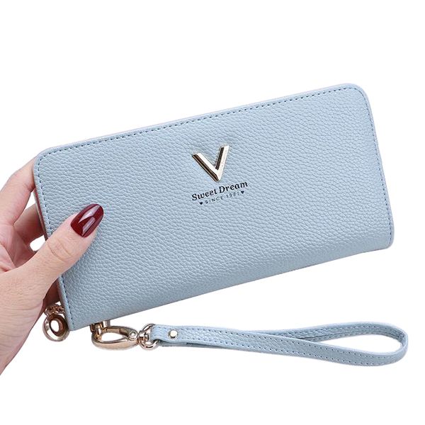 

wristlet кошелек карты id holder lady кошельки деньги сумка портмоне женского карманное сцепление женщины длинный zipper wallet чехол noteca, Red;black