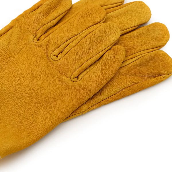 

a pair bee gloves protective beekeeping gloves goatskin bee keeping vented long sleeves beekeeping equipment and toolsd38