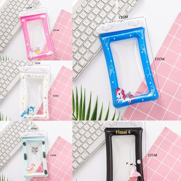 

xqejf outdoor drifting pvc air cover water splashing festival tourism flamingo touch screen waterproof bag inflatable mobile phone inflatabl