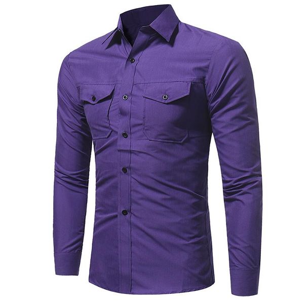 

mens 19ss spring casual shirts pockets designer single breasted long sleeved t shirts, White;black