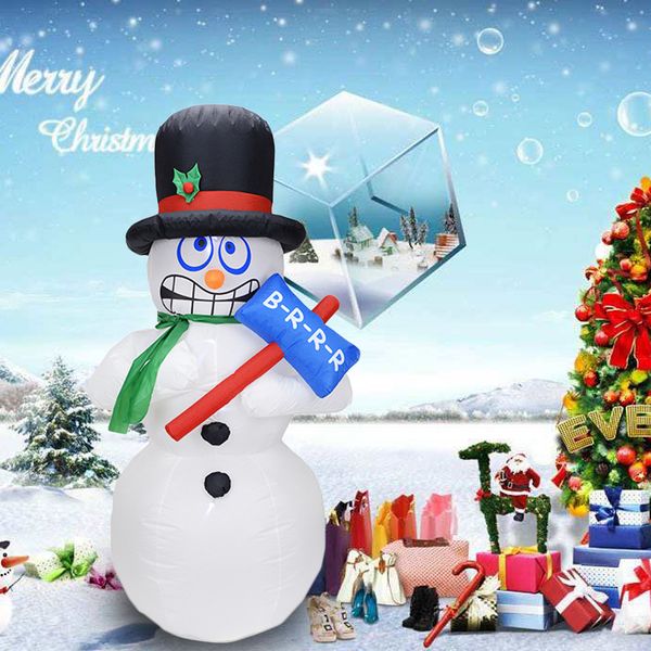 Christmas Inflatable Jitter Snowman Festival Decoration Blow Up