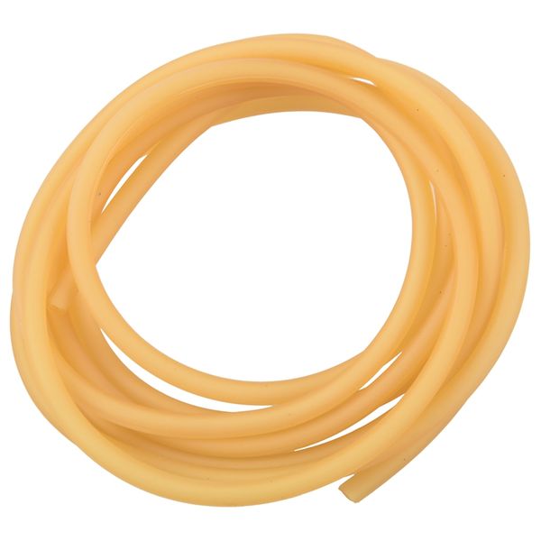 

resistance bands natural latex rubber band tube elastic 2x5mm yellow size:2m