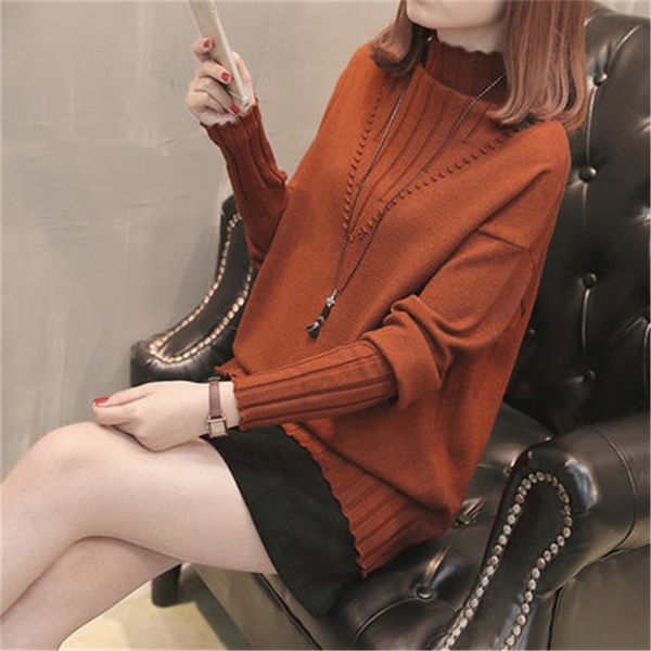 

2018 winter women's sweater korean fashion autumn women sweater plus size women pullover female long-sleeve zz647, White;black