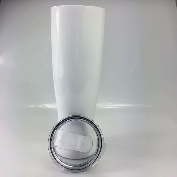 

30oz sublimation pilsner beer tumbler with lid curved tumblers stainless steel beer cup vacuum insulated travel mug