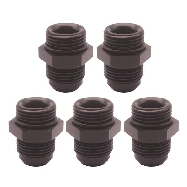 

5pcs orb-10 o- boss an10 to 12an male straight adapter fitting, black color