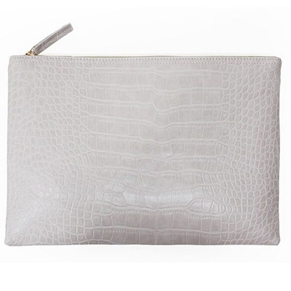 

new alligator women's bag envelope bag, Red;black