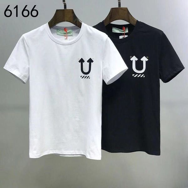 

2020ss/ spring/summer new advanced cotton printed short sleeves /t-shirt number: 9685 color: black white size:m--xl-xxl-xxxl, White;black