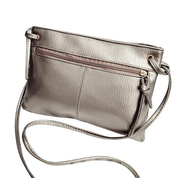 

fashion shoulder bag women crossbody pu leather messenger bags square clutch black champagne ladies handbag solid color
