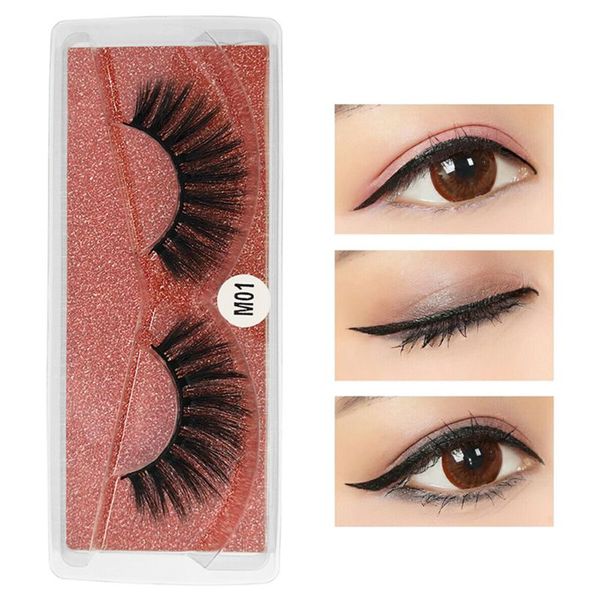 

natural fashion women imitation mink false eyelashes thick long makeup eye lashes