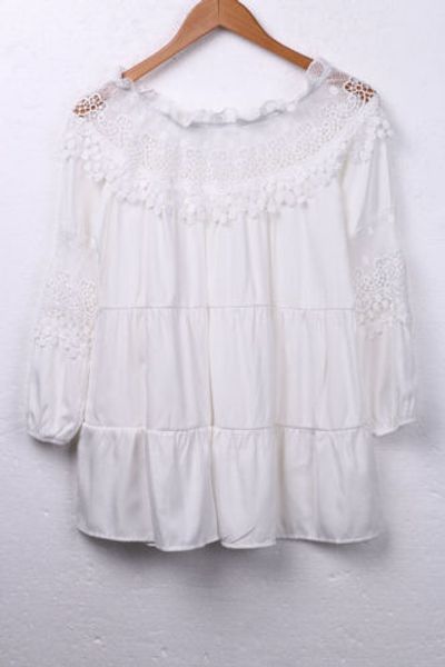 

new women off-shoulder long sleeve pullover casual blouse summer loose shirt